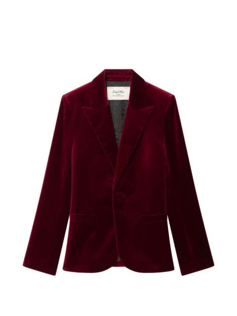 Zadig & Voltaire Vavy velvet blazer