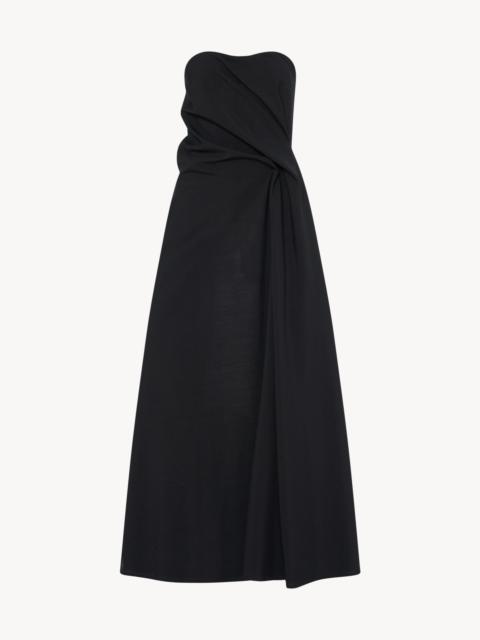 The Row Bima Dress in Polyester and Virgin Wool