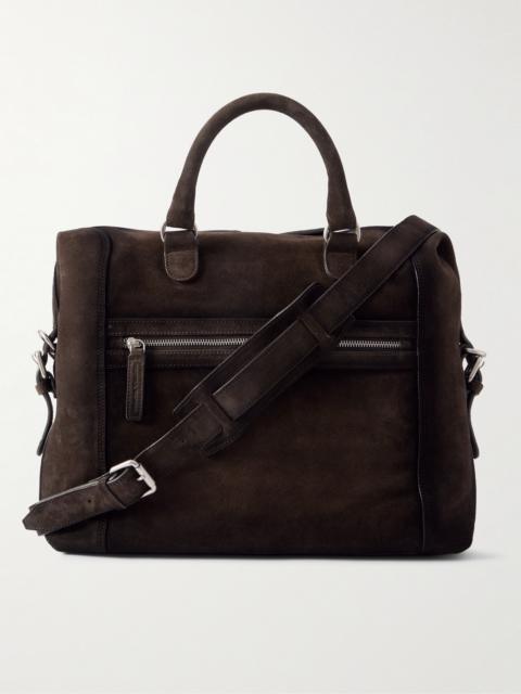 OFFICINE CREATIVE Jules 003 Airbrushed Suede Briefcase