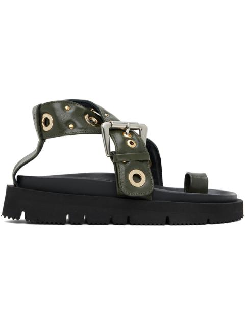 A.P.C. Khaki Natacha Ramsay-Levi Edition Concarneau Sandals