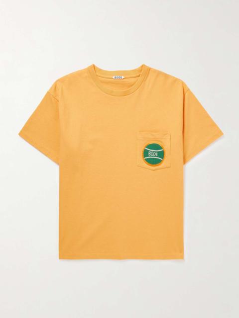 BODE Game Point Bead-Embellished Cotton-Jersey T-Shirt