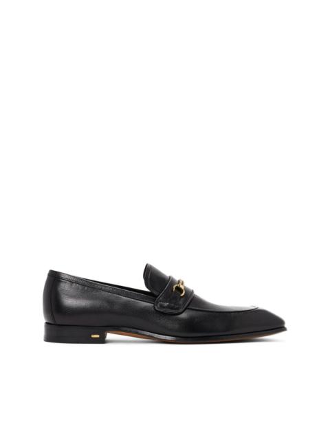 TOM FORD Bailey-chain leather loafers
