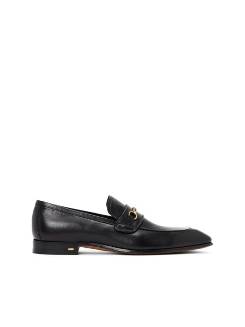 Bailey-chain leather loafers