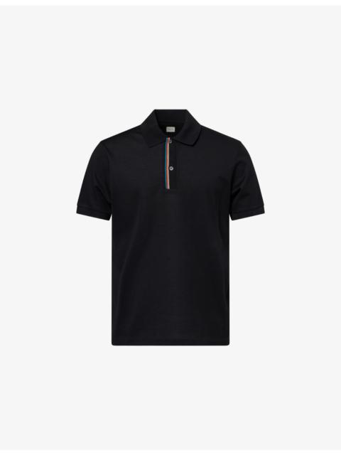 Paul Smith Striped Short-Sleeve Cotton Polo Shirt