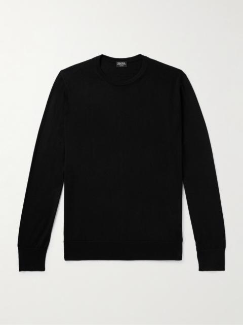 ZEGNA Cashmere and Silk-Blend Sweater