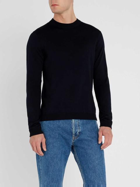Crewneck merino-wool jumper