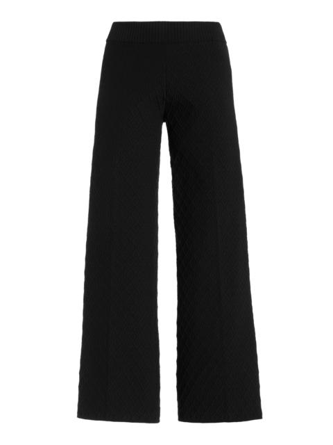 HIGH SPORT Exclusive Harry Knit Wide-Leg Pants black