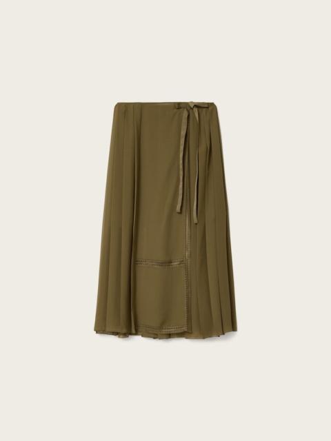 ALLSAINTS CLOVER WRAP MAXI SKIRT