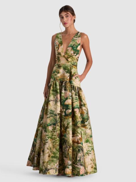 Alice + Olivia LILA STRUCTURED GOWN
