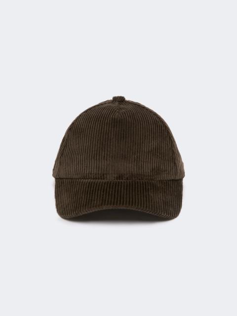 WEEKEND Max Mara RAGNO Velvet baseball cap - BROWN