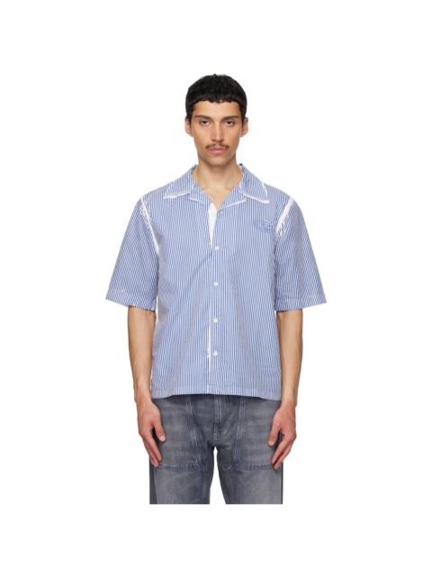Diesel White & Blue S-Brack-Qmbz Shirt