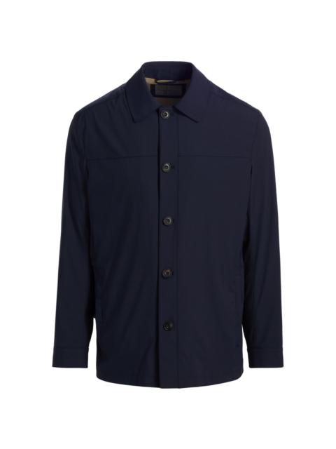 CORNELIANI Men's Stretch Wool-Nylon Travel Jacket - Navy