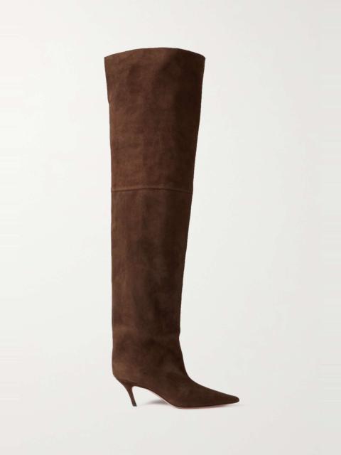 Fiona suede over-the-knee boots