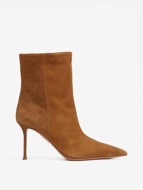 AQUAZZURA SUEDE HEELED ANKLE BOOTS