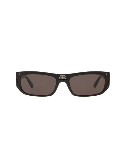 Shield rectangle-frame sunglasses
