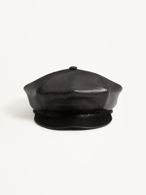 Valentino VALENTINO GARAVANI VLOGO SIGNATURE LEATHER BEANIE