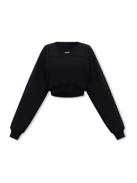 Off-White TWO-LAYER SWEATSHIRT