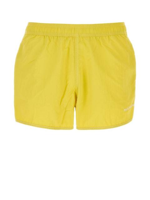Yellow nylon Vicente swimming shorts