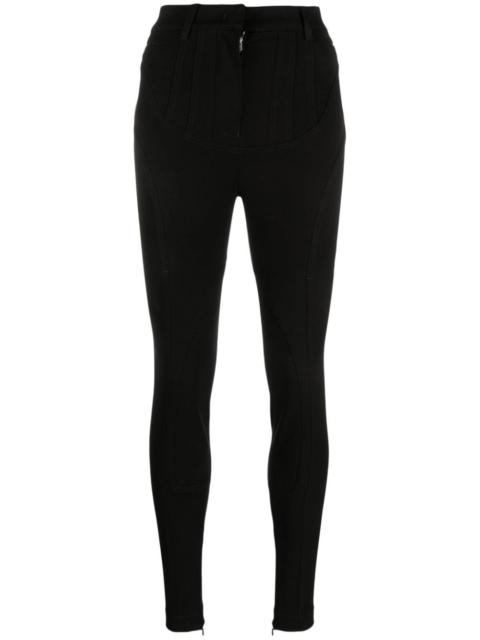 Stella McCartney panelled skinny-cut trousers