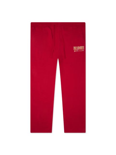 BILLIONAIRE BOYS CLUB BB STRAIGHT SWEATPANTS - CHILI PEPPER