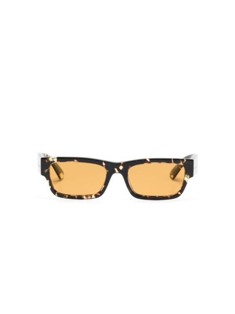Prada tortoiseshell rectangle-frame sunglasses