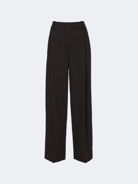 Vince Pinstripe wide-leg pants