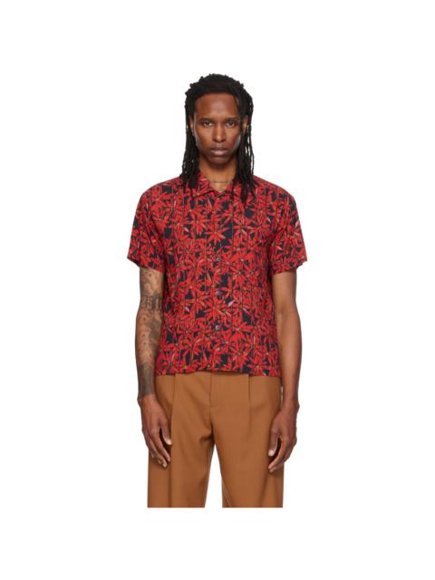 MAGLIANO Red & Black 'Behind Bars Flowers' Shirt