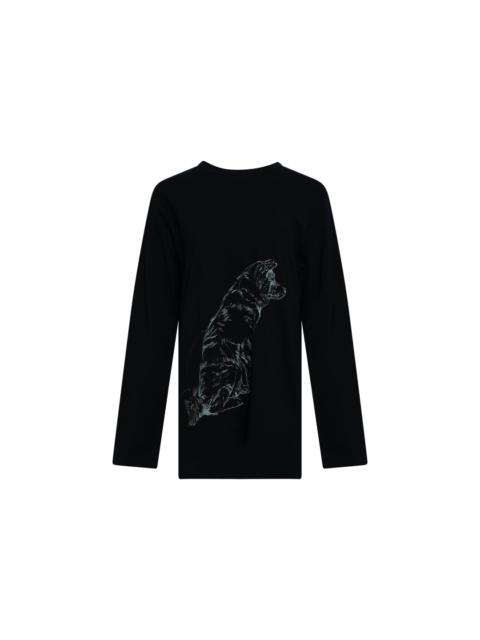 Yohji Yamamoto Cat Print Long Sleeve Tee
