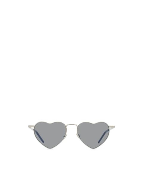 SAINT LAURENT Loulou heart-frame sunglasses