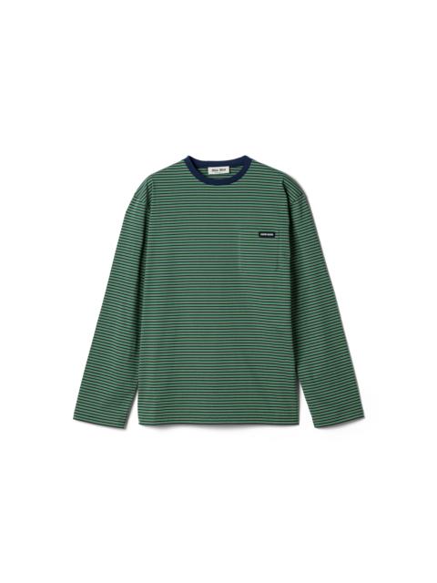 Miu Miu Striped jersey T-shirt