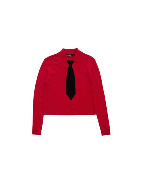 SPENCER BADU Spencer Badu Black Tie Polo Red