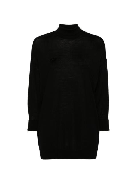 merino wool roll-neck jumper