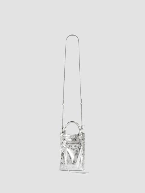 BALENCIAGA Women's Le City Crossbody Bag - Silver
