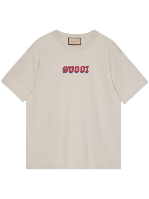 GUCCI logo-print cotton T-shirt