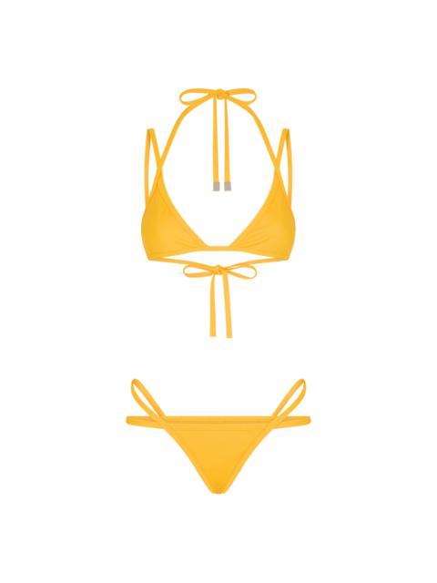 THE ATTICO YELLOW BIKINI