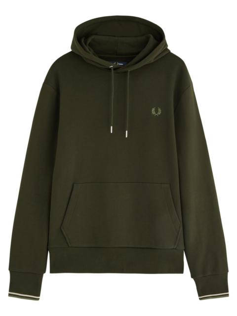 Fred Perry Fred Perry Logo-embroidered Hooded Cotton Sweatshirt