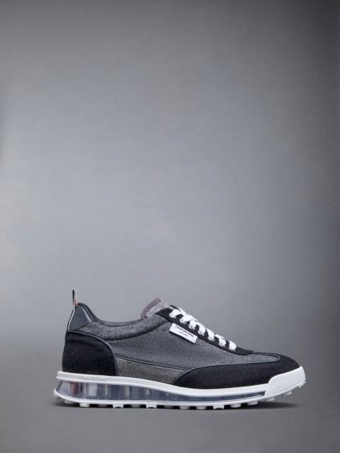 Thom Browne Wool Flannel Clear Sole Tech Runner