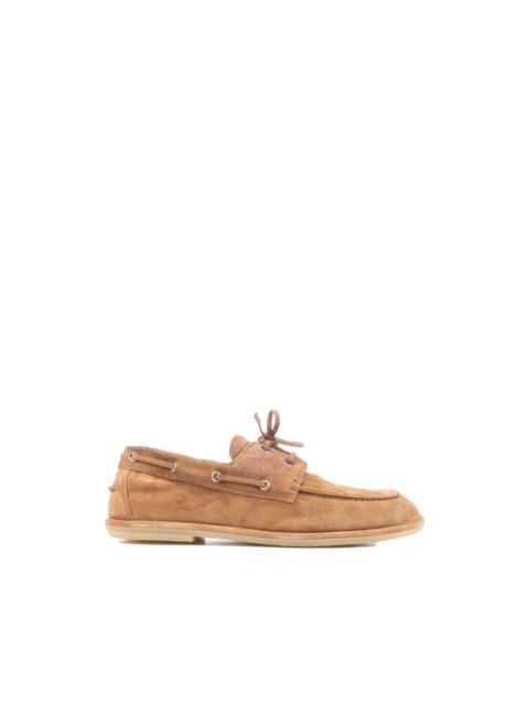 OFFICINE CREATIVE Love 001 suede boat shoes