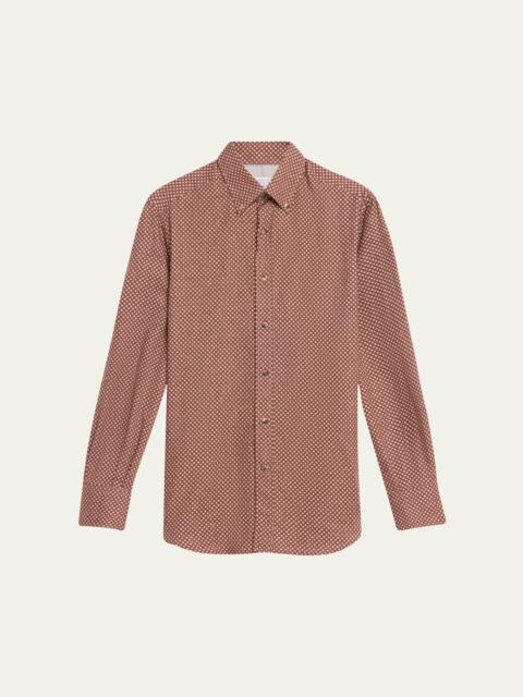 Men's Micro Diamond Basic Button Down Shirt