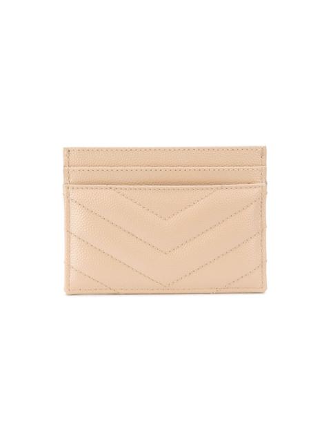 SAINT LAURENT quilted credit card case