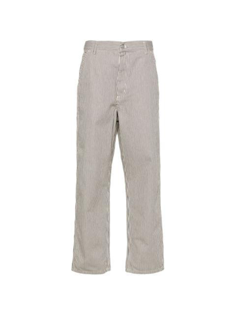 Haywood striped-pattern cotton trousers
