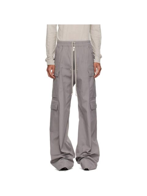 Rick Owens Gray Tower Cargobelas Cargo Pants