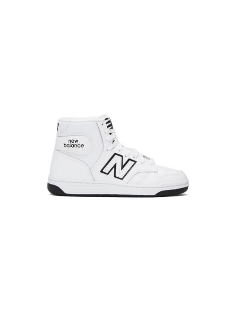 White & Black 480 High Sneakers