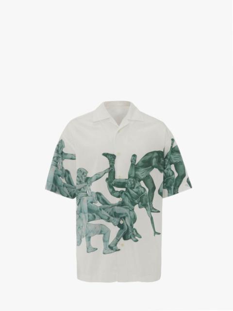 JW Anderson POL ANGLADA PRINT SHORT SLEEVE SHIRT