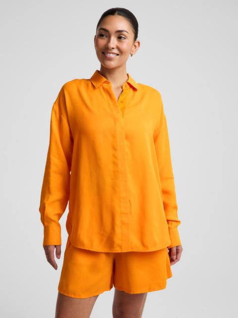 BEYOND YOGA Sunkissed Cupro Button Down