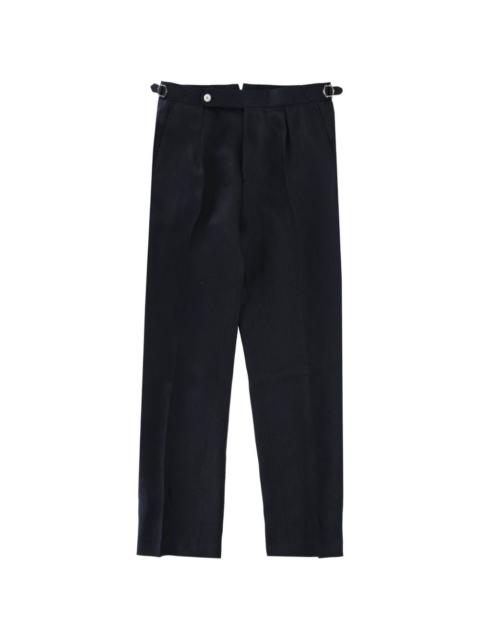 BOSS buckle-detail trousers