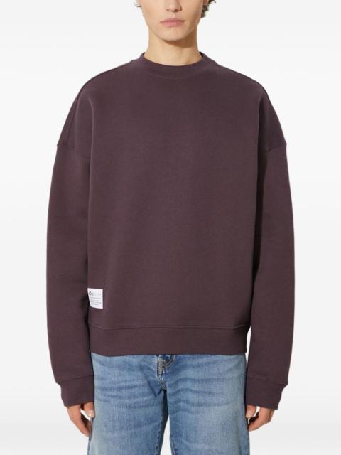 ALPHA INDUSTRIES logo crew-neck sweater