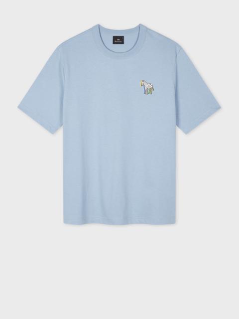 Paul Smith Sky Blue '3D Zebra' Print T-Shirt