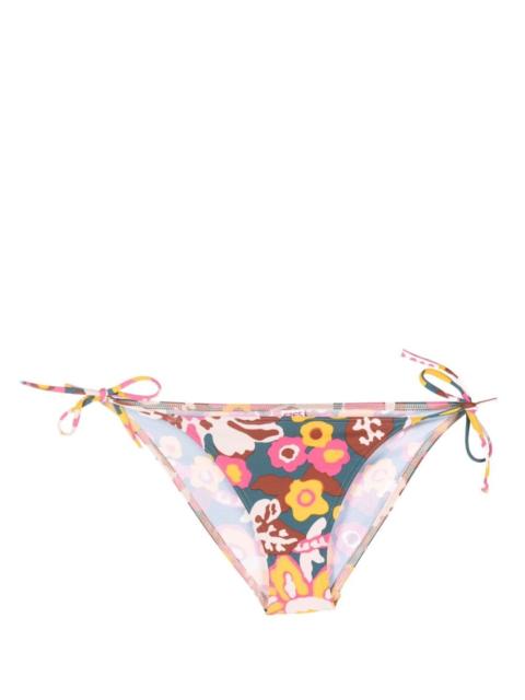 ERES Kaki floral-print bikini bottoms