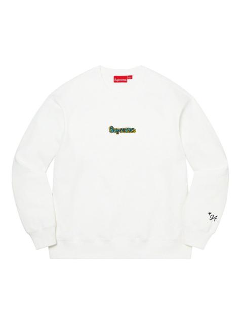 Supreme Gonz Logo Crewneck 'White'